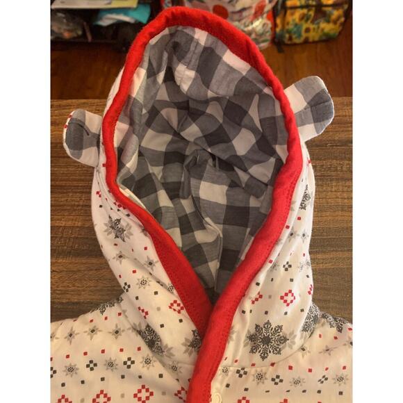 HONEST Girl’s Reversible Quilted Hoodie / Size: 6-9 Months - Picture 3 of 7